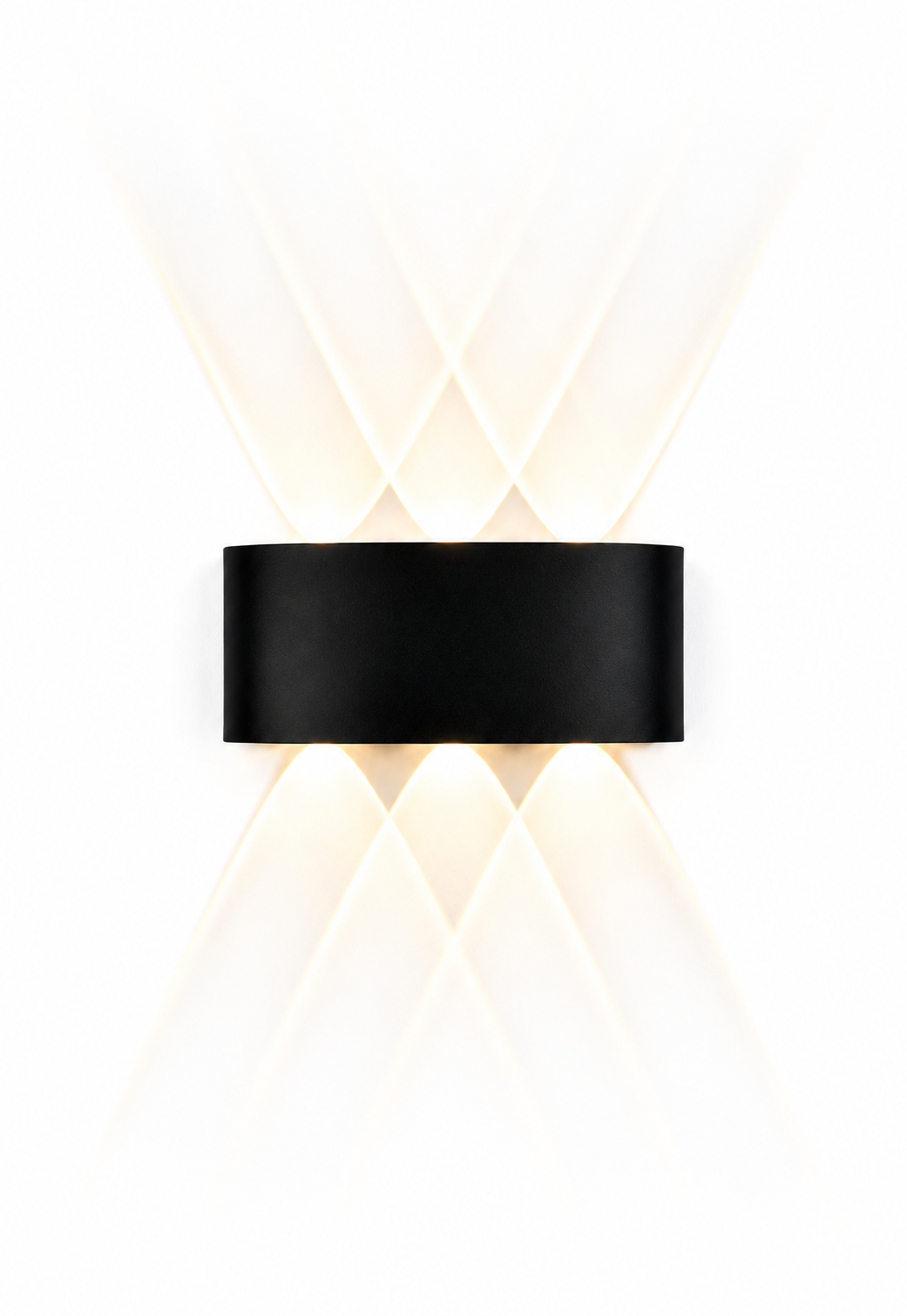 Applique Murale LED – Halo Noir Élégant