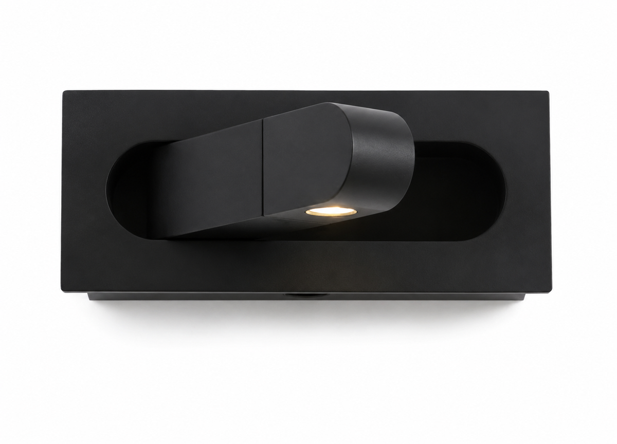 Applique Murale – Spot Noir Minimaliste