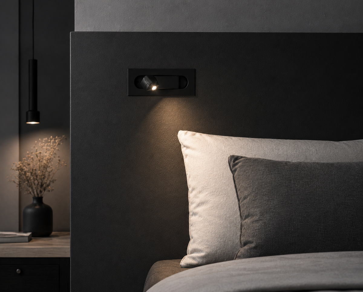 Applique Murale – Spot Noir Minimaliste