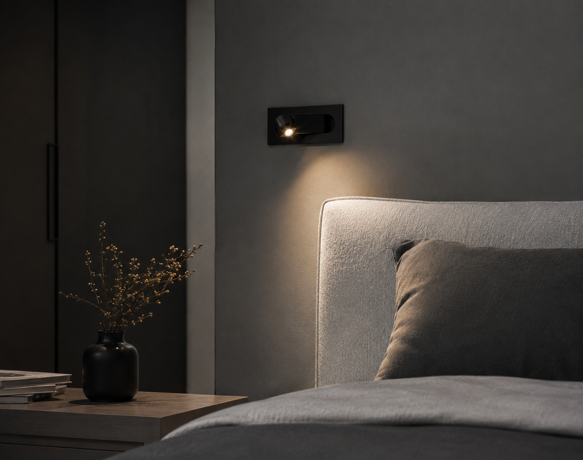 Applique Murale – Spot Noir Minimaliste