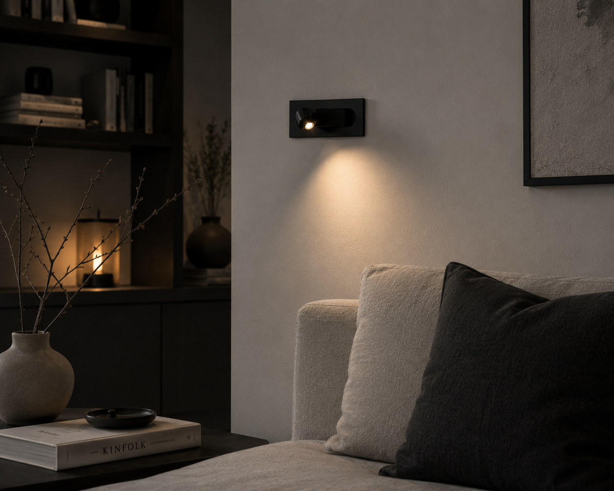 Applique Murale – Spot Noir Minimaliste