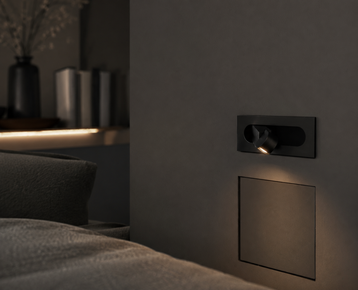 Applique Murale – Spot Noir Minimaliste