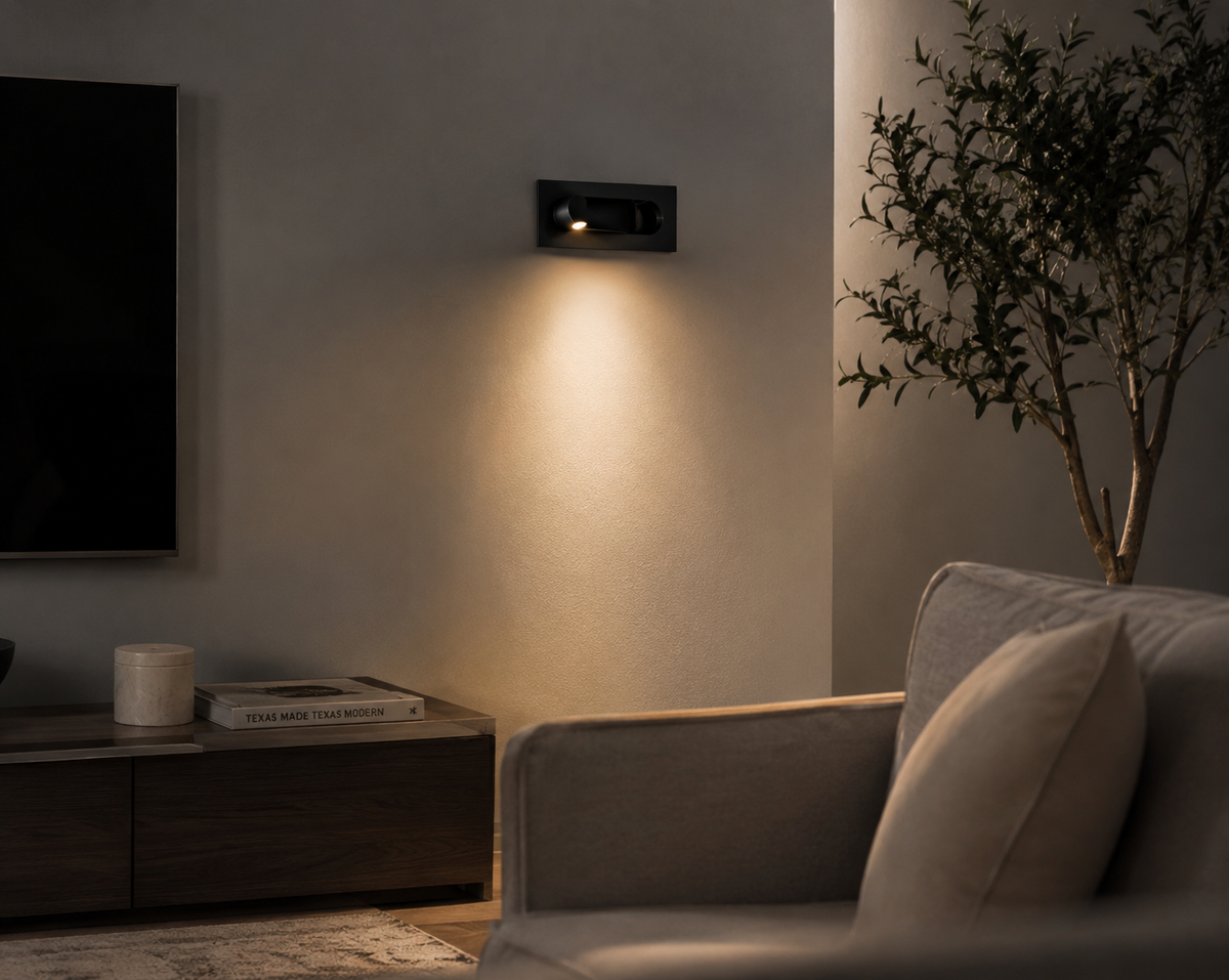 Applique Murale – Spot Noir Minimaliste