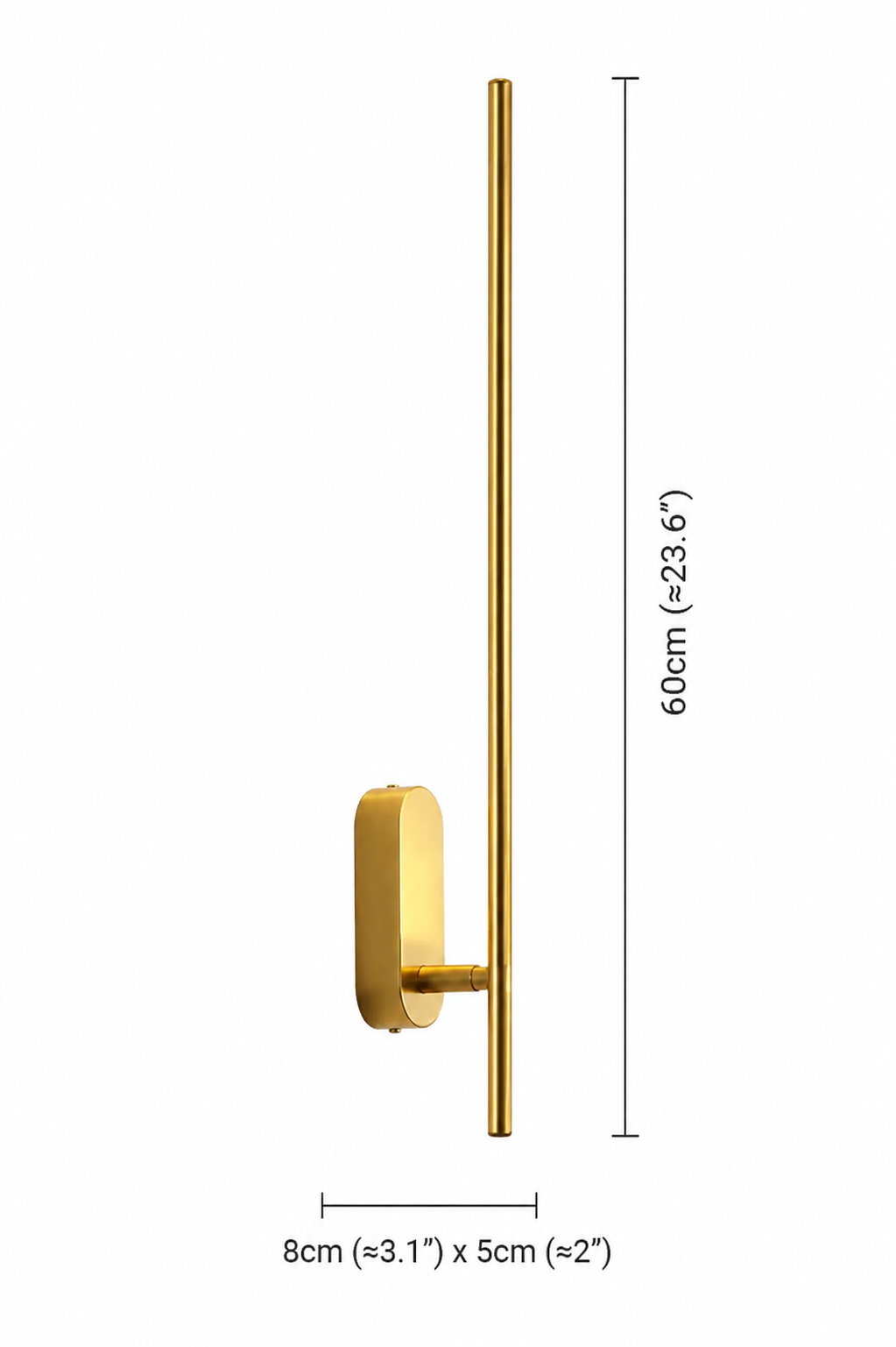 Applique Murale – Ligne Dorée Minimaliste