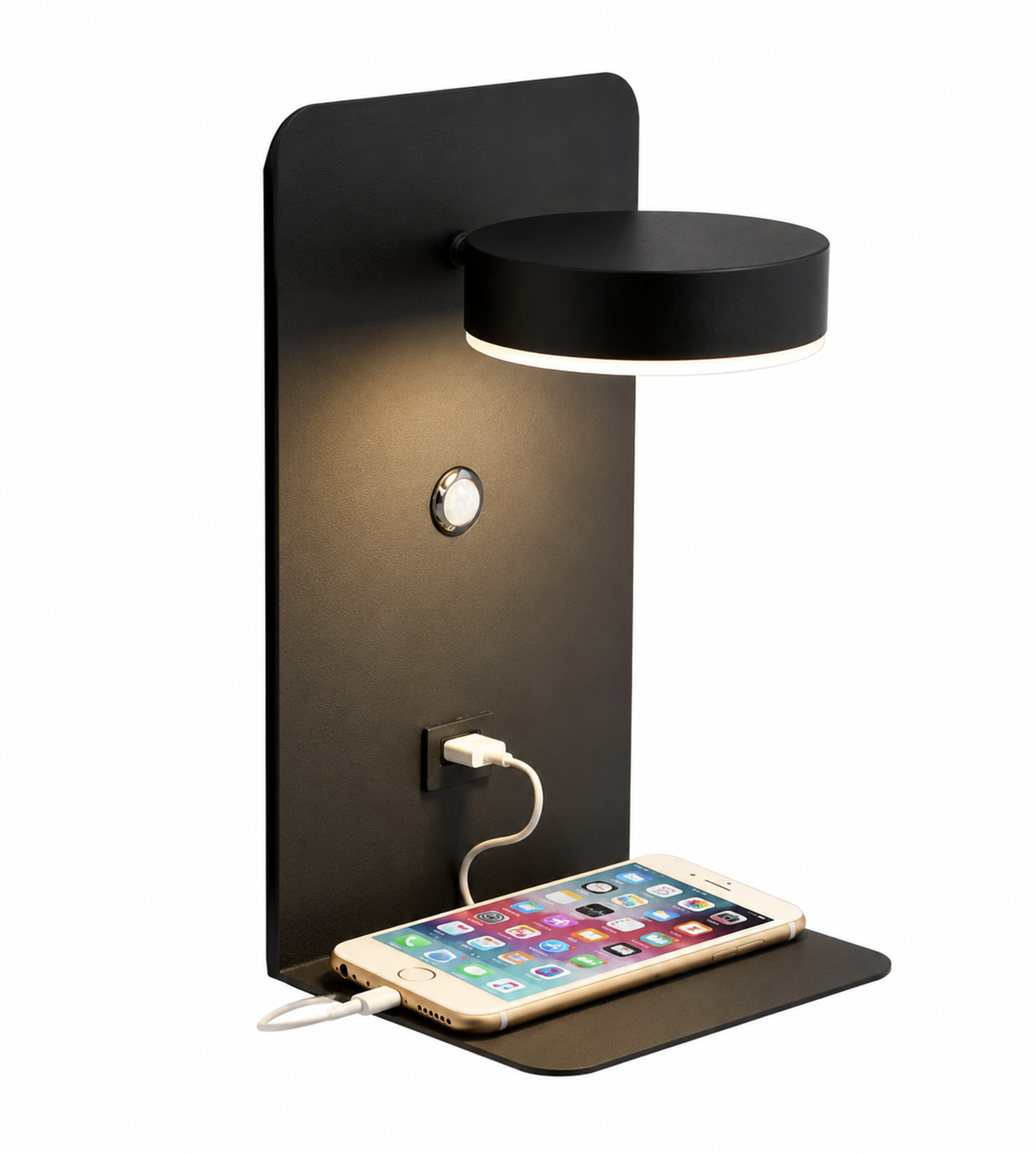 Applique Murale – Station Lumineuse Noire