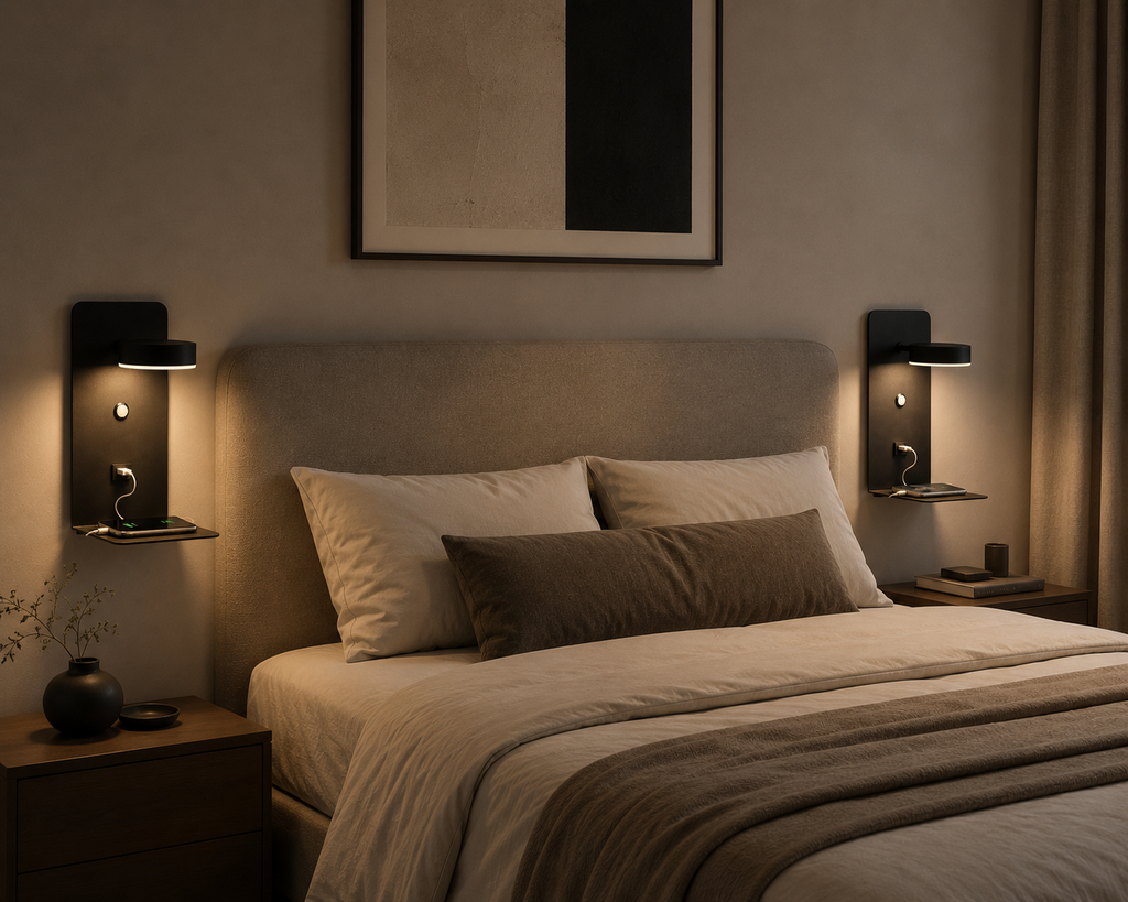 Applique Murale – Station Lumineuse Noire
