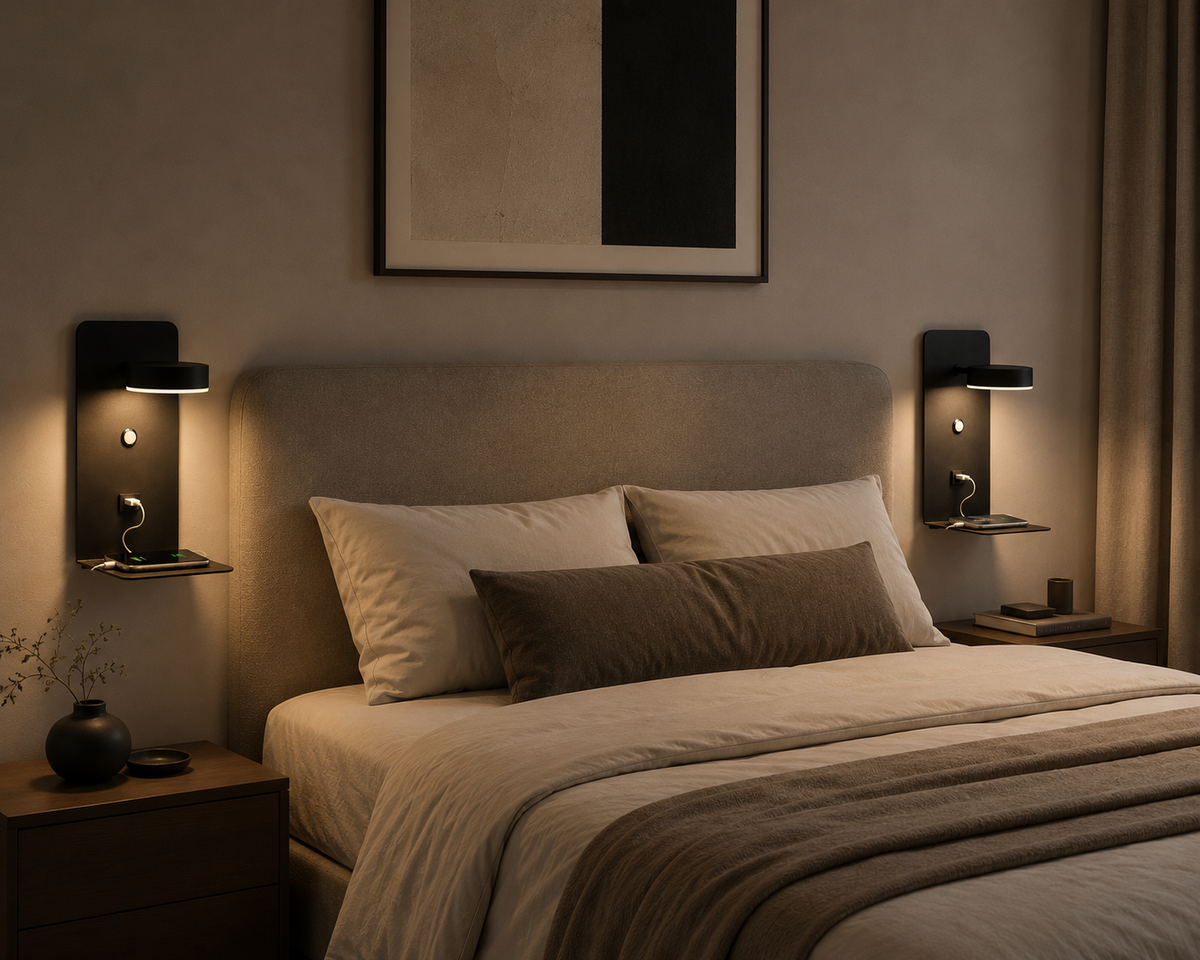 Applique Murale – Station Lumineuse Noire