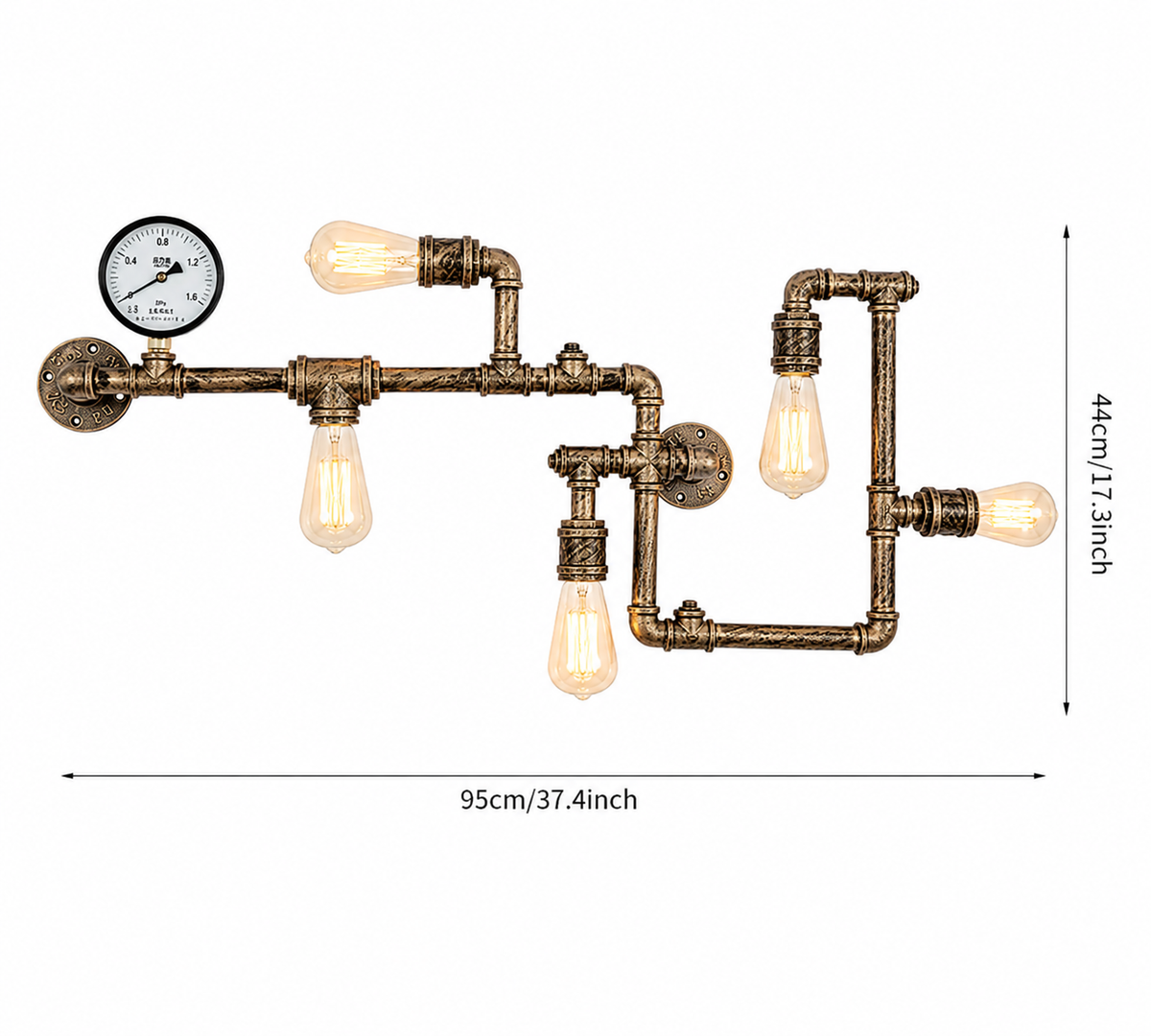 Applique Murale Industrielle Vintage