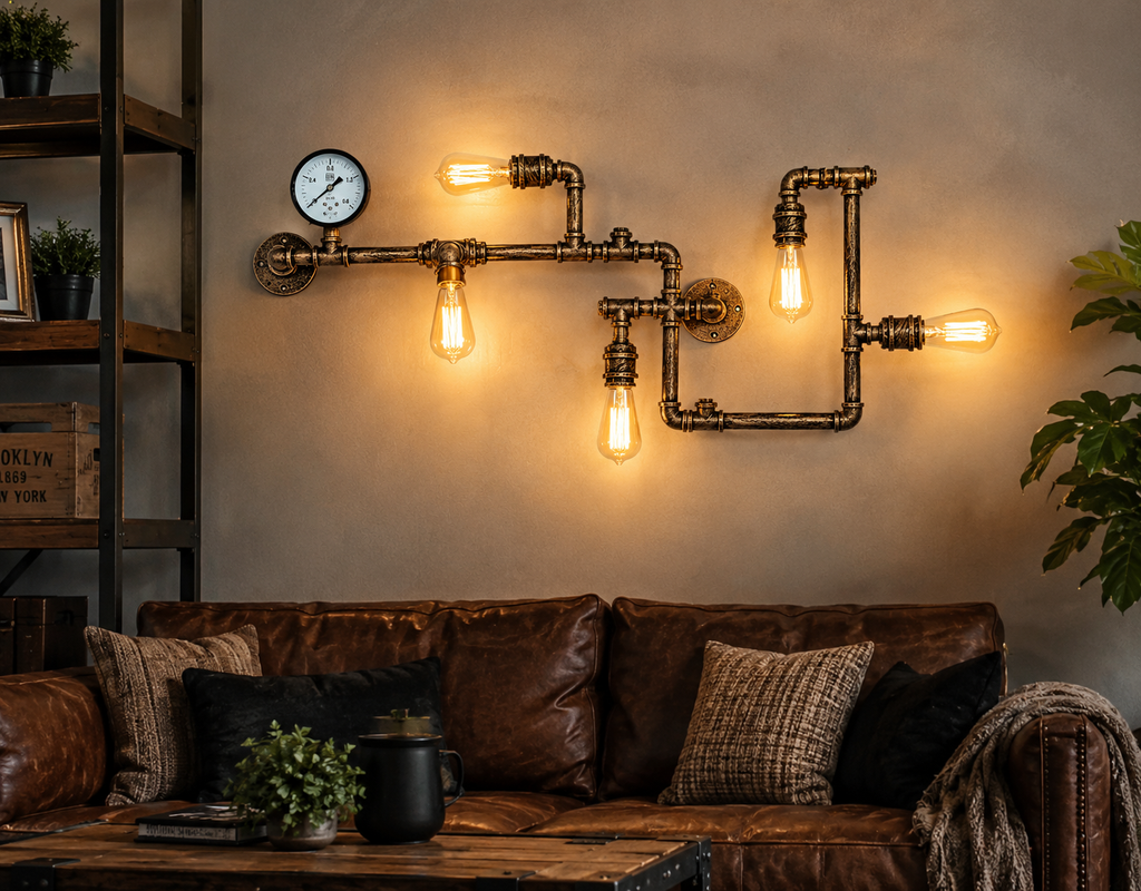 Applique Murale Industrielle Vintage