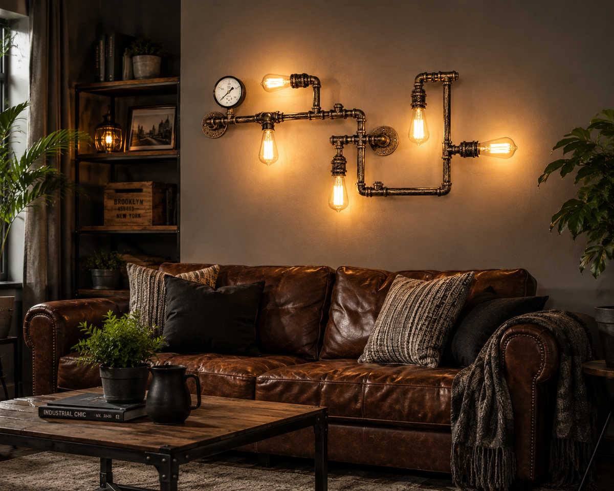 Applique Murale Industrielle Vintage