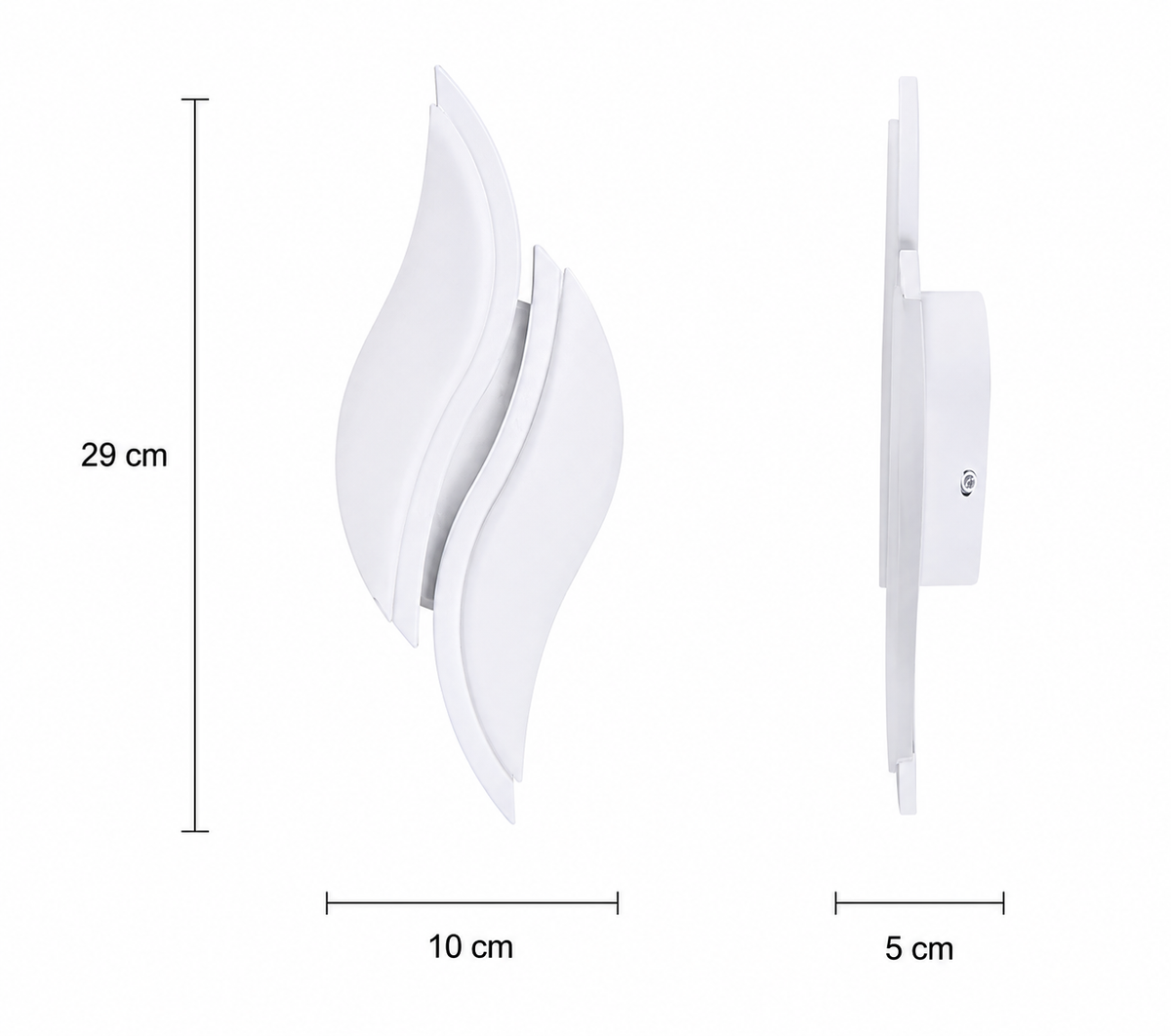 Applique murale LED Flamme Blanche