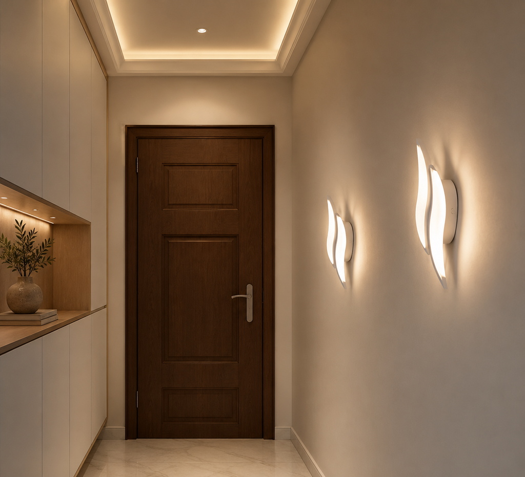 Applique murale LED Flamme Blanche